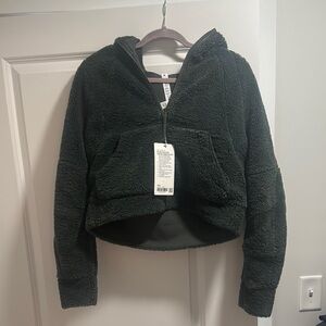 Green Fleece Lululemon Half Zip